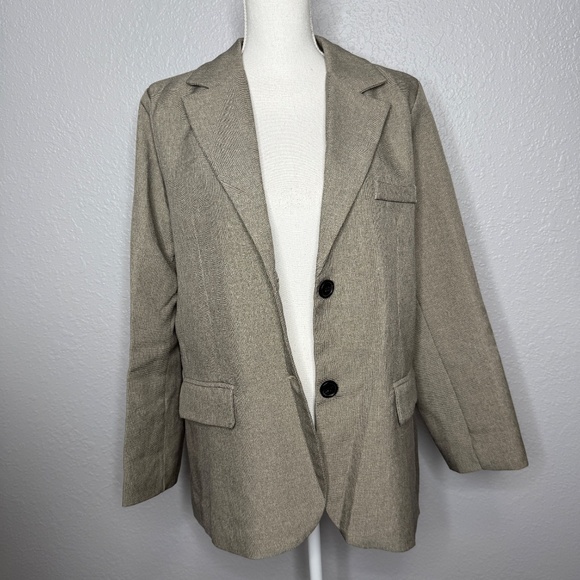 Grace & Chili Large Long sleeve 2 Button Blazer -cp - Picture 8 of 10